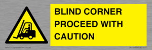 WV12433: BLIND CORNER PROCEED WITH CAUTION
