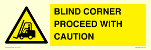 WV12433: BLIND CORNER PROCEED WITH CAUTION