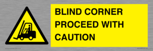WV12433: BLIND CORNER PROCEED WITH CAUTION