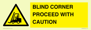 WV12433: BLIND CORNER PROCEED WITH CAUTION