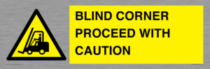 WV12433: BLIND CORNER PROCEED WITH CAUTION