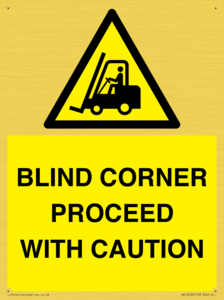 WV12433: BLIND CORNER PROCEED WITH CAUTION