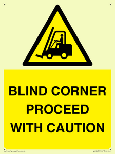 WV12433: BLIND CORNER PROCEED WITH CAUTION
