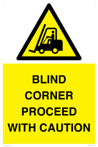 WV12433: BLIND CORNER PROCEED WITH CAUTION