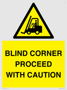 WV12433: BLIND CORNER PROCEED WITH CAUTION