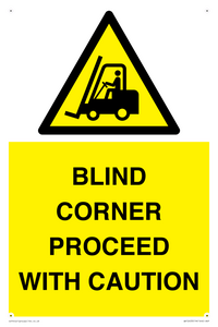 WV12433: BLIND CORNER PROCEED WITH CAUTION