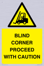 WV12433: BLIND CORNER PROCEED WITH CAUTION