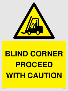 WV12433: BLIND CORNER PROCEED WITH CAUTION