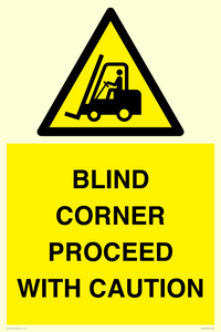 WV12433: BLIND CORNER PROCEED WITH CAUTION