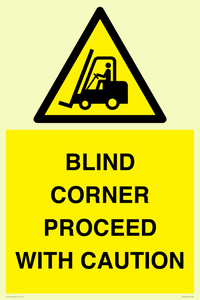 WV12433: BLIND CORNER PROCEED WITH CAUTION