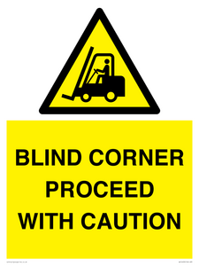 WV12433: BLIND CORNER PROCEED WITH CAUTION