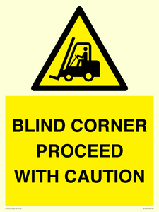 WV12433: BLIND CORNER PROCEED WITH CAUTION