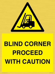 WV12433: BLIND CORNER PROCEED WITH CAUTION