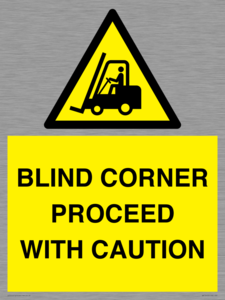 WV12433: BLIND CORNER PROCEED WITH CAUTION