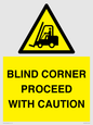 WV12433: BLIND CORNER PROCEED WITH CAUTION