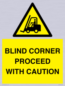 WV12433: BLIND CORNER PROCEED WITH CAUTION
