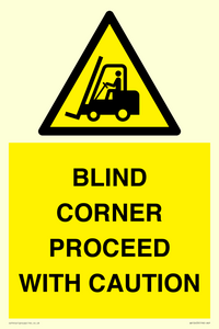 WV12433: BLIND CORNER PROCEED WITH CAUTION