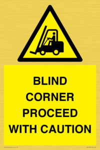 WV12433: BLIND CORNER PROCEED WITH CAUTION