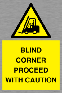 WV12433: BLIND CORNER PROCEED WITH CAUTION