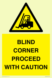 WV12433: BLIND CORNER PROCEED WITH CAUTION