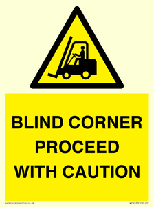 WV12433: BLIND CORNER PROCEED WITH CAUTION