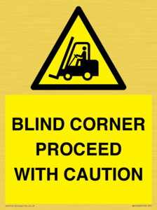 WV12433: BLIND CORNER PROCEED WITH CAUTION