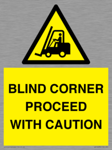 WV12433: BLIND CORNER PROCEED WITH CAUTION