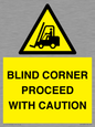 WV12433: BLIND CORNER PROCEED WITH CAUTION