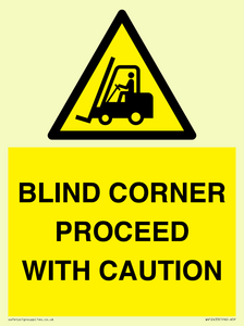 WV12433: BLIND CORNER PROCEED WITH CAUTION