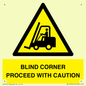 WV12433: BLIND CORNER PROCEED WITH CAUTION