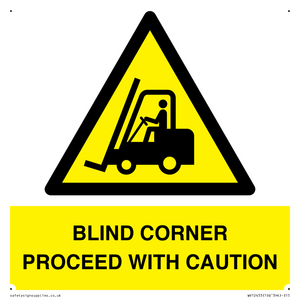 WV12433: BLIND CORNER PROCEED WITH CAUTION