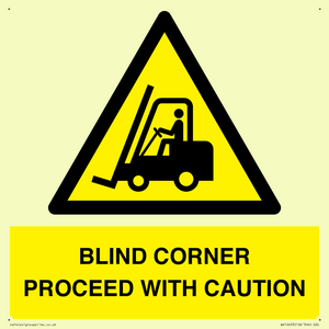 WV12433: BLIND CORNER PROCEED WITH CAUTION
