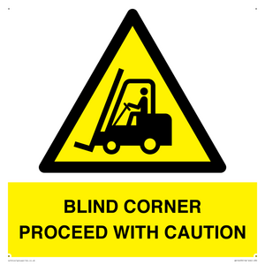 WV12433: BLIND CORNER PROCEED WITH CAUTION