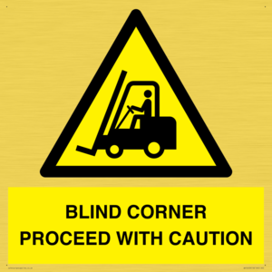 WV12433: BLIND CORNER PROCEED WITH CAUTION