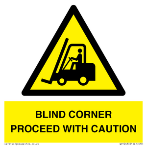 WV12433: BLIND CORNER PROCEED WITH CAUTION