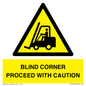 WV12433: BLIND CORNER PROCEED WITH CAUTION