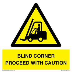 WV12433: BLIND CORNER PROCEED WITH CAUTION