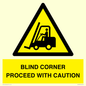 WV12433: BLIND CORNER PROCEED WITH CAUTION