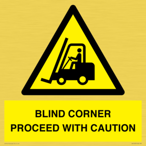 WV12433: BLIND CORNER PROCEED WITH CAUTION