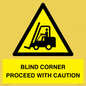 WV12433: BLIND CORNER PROCEED WITH CAUTION