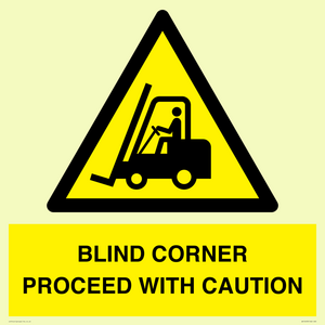 WV12433: BLIND CORNER PROCEED WITH CAUTION