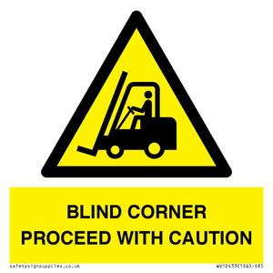 WV12433: BLIND CORNER PROCEED WITH CAUTION