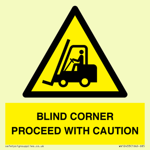 WV12433: BLIND CORNER PROCEED WITH CAUTION