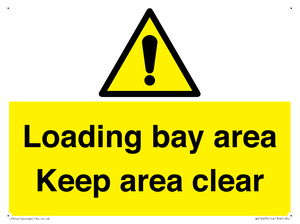 WV12435: Loading bay area Keep area clear