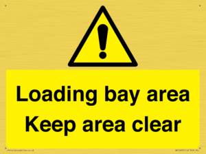 WV12435: Loading bay area Keep area clear