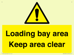 WV12435: Loading bay area Keep area clear