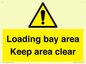 WV12435: Loading bay area Keep area clear