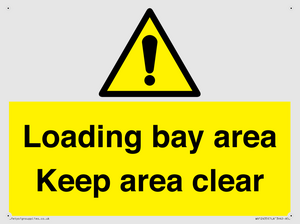 WV12435: Loading bay area Keep area clear