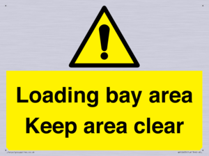WV12435: Loading bay area Keep area clear