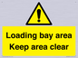WV12435: Loading bay area Keep area clear